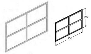 ALUTECH DIC043BR - 401983500 Вставка декоративная Cross для подъёмных секционных ворот