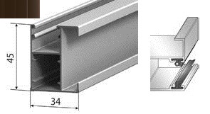 ALUTECH GR53x34IE - 307012222 Шина направляющая GR53x34IE - 307012222 для роллет (рольставен)