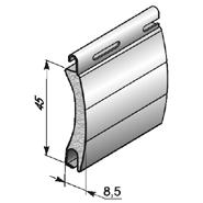 ALUTECH AR/45N - 301008122 Профиль роллетный роликовой прокатки AR/45N - 301008122 для роллет (рольставен)