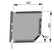 ALUTECH SF360m - 306252104 Крышка боковая роллетная стальная SF360m - 306252104 для роллет (рольставен)