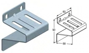 ALUTECH RBI123 - 401220400 Кронштейн боковой RBI123 для подъёмных секционных ворот