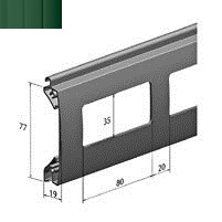 ALUTECH EV/77W - 303016225 Профиль смотровой EV/77W - 303016225 для роллет (рольставен)