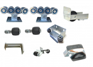 РОЛТЭК ЭКО-РОЛТЭК-компл-Бб-лр Комплектующие для откатных ворот весом до 500 кг (набор-комплект) без балки