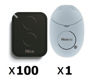 NICE FLO2REOX2KIT100 Комплект FLO2REOX2KIT100. Состав комплекта:  (100 штук пультов FLO2RE, приёмник OX2)