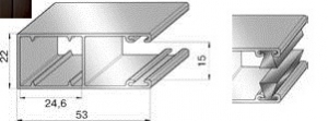 ALUTECH GR53x22B/eco - 307057149 Шина направляющая GR53x22B/eco - 307057149 для роллет (рольставен)