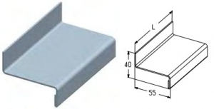 ALUTECH PRG-17 - 401411610 Профиль усиливающий PRG-17 RAL9002 для подъёмных секционных ворот