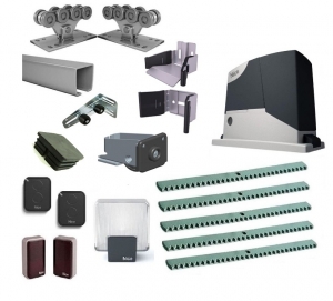 ALUTECH SGN.01.002.150-6 + RD400KITFULL5 Комплектующие для откатных ворот весом до 450 кг или шириной до 4м (набор-комплект) с автоматикой NICE RD400KITFULL5