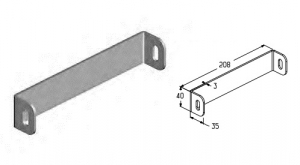 ALUTECH TSS4012 - 403901900 Кронштейн для подъёмных секционных ворот