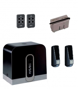 FAAC C720KIT-F Автоматика для откатных ворот C720KIT-F, комплект: привод, радиоприемник, 2 пульта, фотоэлементы
