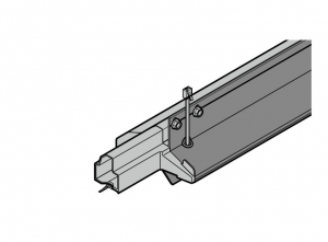 HORMANN 4015630 Профиль порога для ворот, 120 мм (профиль цоколя дверного полотна калитки)