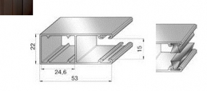 ALUTECH GR65x24BE - 307063149 Шина направляющая GR65x24BE - 307063149 для роллет (рольставен)