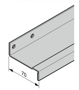 HORMANN 3091366 Ребро жесткости полотна ворот 70 (для верхней секции ворот с калиткой)