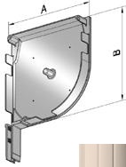 ALUTECH SF-QR/165 - 306022204 Крышка боковая роллетная SF-QR/165 - 306022204 для роллет (рольставен)