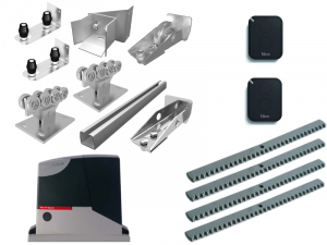 DOORHAN DHS20360-6 + ROX600KLT Комплектующие для откатных (сдвижных) ворот весом до 450 кг или шириной до 4 м (набор-комплект фурнитуры) с комплектом автоматики NICE ROX600KLT