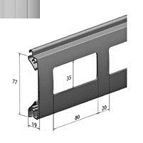 ALUTECH EV/77W - 303016103 Профиль смотровой EV/77W - 303016103 для роллет (рольставен)