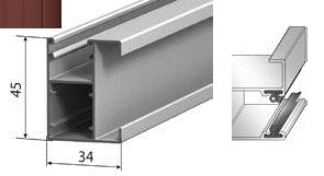 ALUTECH GR53x34IE - 307012207 Шина направляющая GR53x34IE - 307012207 для роллет (рольставен)