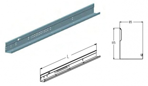 ALUTECH PRG-30R-1895 - 402051412 Профиль угловой для подъёмных секционных ворот