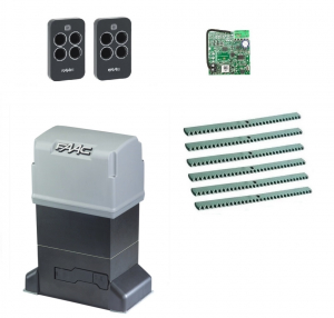 FAAC 844ERKIT-KR6 Автоматика для откатных ворот 844ERKIT-KR6, комплект: привод, радиоприемник, 2 пульта, 6 реек