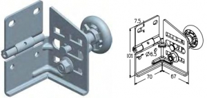 ALUTECH RBG-700TNR - 401221500 Кронштейн боковой для подъёмных секционных ворот