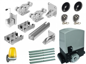 DOORHAN DHS20260-12 + ASL2000KITFULL Комплектующие для откатных (сдвижных) ворот весом до 1500 кг или шириной до 8м (набор-комплект фурнитуры) с комплектом автоматики AN-MOTORS ASL2000KIT