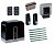 FAAC C720KIT FULL6 Автоматика для откатных ворот C720KIT FULL6, комплект: привод, радиоприемник, 2 пульта, фотоэлементы, лампа, 6 реек