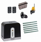 Автоматика для откатных ворот C721KIT FULL6-К, комплект: привод, радиоприемник, 2 пульта, фотоэлементы, лампа, 6 реек