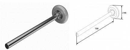 DOORHAN 25011G Ролик (190 мм) для подъёмных секционных ворот