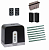 FAAC C721KIT-FA7 Автоматика для откатных ворот C721KIT-FA7, комплект: привод, радиоприемник, 2 пульта, фотоэлементы, 7 реек
