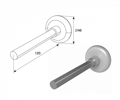 DOORHAN 25010G Ролик (120 мм) для подъёмных секционных ворот