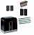 FAAC C720KIT-FA4 Автоматика для откатных ворот C720KIT-FA4, комплект: привод, радиоприемник, 2 пульта, фотоэлементы, 4 рейки
