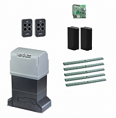 Автоматика для откатных ворот 844ERKIT-FA5, комплект: привод, радиоприемник, 2 пульта, фотоэлементы, 5 реек