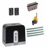 Автоматика для откатных ворот C721KIT-LK4, комплект: привод, радиоприемник, 2 пульта, лампа, 4 рейки