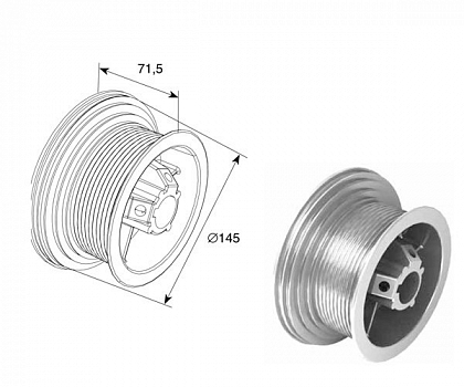 DOORHAN 11005 Барабан (OMI  54 HL-LD) для подъёмных секционных ворот