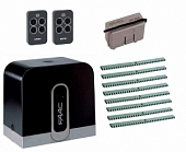 Автоматика для откатных ворот C720KIT-KR8, комплект: привод, радиоприемник, 2 пульта, 8 реек