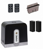 Автоматика для откатных ворот C721KIT-FA, комплект: привод, радиоприемник, 2 пульта, фотоэлементы