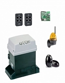 Автоматика для откатных ворот 746KIT FULL-К, комплект: привод, радиоприемник, 2 пульта, фотоэлементы, лампа