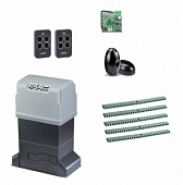 Автоматика для откатных ворот 844ERKIT-FK5, комплект: привод, радиоприемник, 2 пульта, фотоэлементы, 5 реек