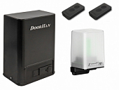 Автоматика для откатных ворот SLIDING-800PROKIT-L, комплект: привод, 2 пульта, лампа