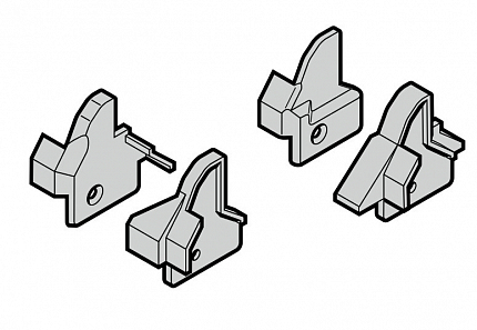 HORMANN 3090811 Комплект: колпачки для защиты пальцев, калитка (с винтами) (DIN правый)
