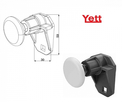 DOORHAN 25570R/KT Комплект держателя ролика бокового правый для подъёмных секционных ворот