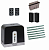 FAAC C721KIT-FA6 Автоматика для откатных ворот C721KIT-FA6, комплект: привод, радиоприемник, 2 пульта, фотоэлементы, 6 реек