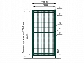 КОРН К-Т60 Калитка КОРН серии ЭКО, толщина 60 мм