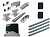 DOORHAN DHS20360-6 + ROX600KLT Комплектующие для откатных (сдвижных) ворот весом до 450 кг или шириной до 4 м (набор-комплект фурнитуры) с комплектом автоматики NICE ROX600KLT