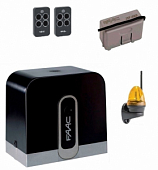 Автоматика для откатных ворот C720KIT-LK, комплект: привод, радиоприемник, 2 пульта, лампа