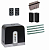 FAAC C721KIT-FA4 Автоматика для откатных ворот C721KIT-FA4, комплект: привод, радиоприемник, 2 пульта, фотоэлементы, 4 рейки