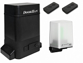 Автоматика для откатных ворот SLIDING-1300PROKIT-L, комплект: привод, 2 пульта, лампа