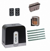 Автоматика для откатных ворот C721KIT-LA5, комплект: привод, радиоприемник, 2 пульта, лампа, 5 реек