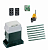 FAAC 746KIT-LK7 Автоматика для откатных ворот 746KIT-LK7, комплект: привод, радиоприемник, 2 пульта, лампа, 7 реек